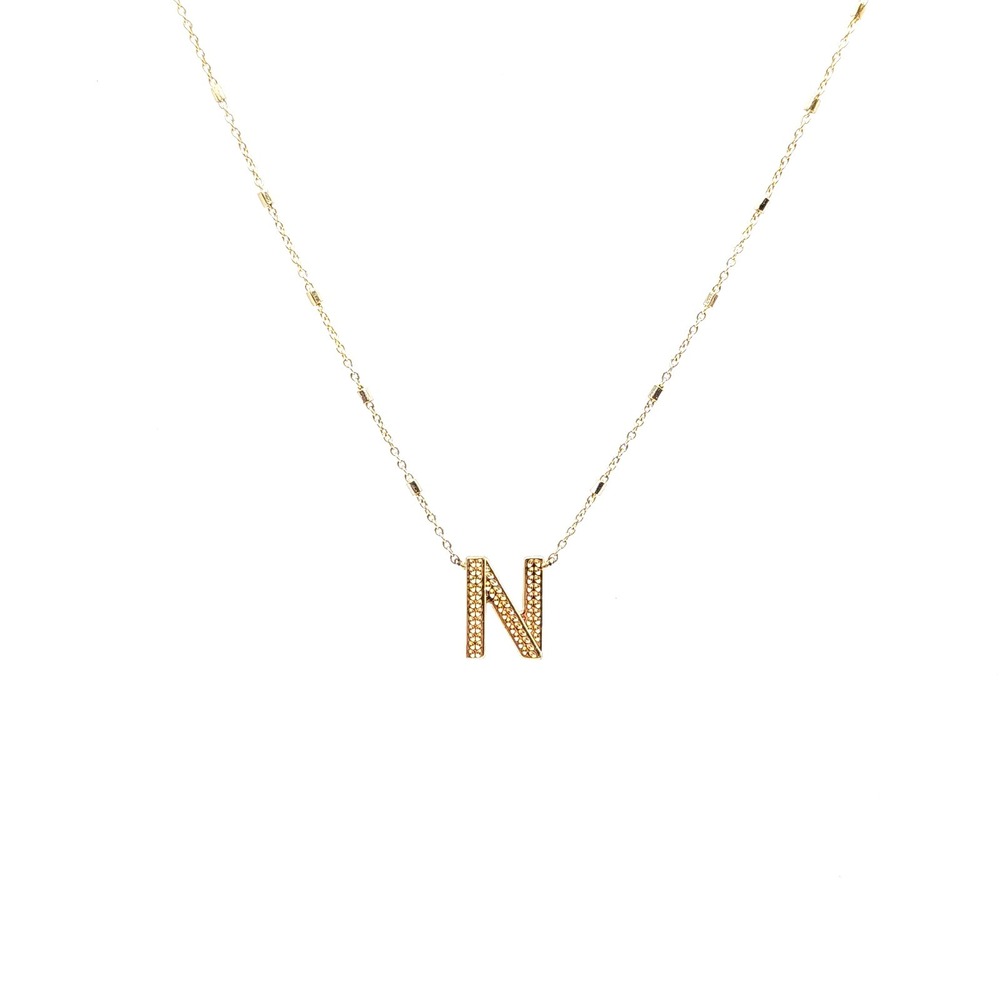 Kendra Scott N Initial Gold Necklace